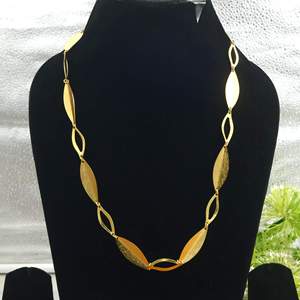 Handmade Brass Chain <b>Necklace</b> for Women Gold Plated <b>Statement</b> Link <b>Necklace</b> | Fashion Jewelry OEM ODM Manufacturer - Product Image 3