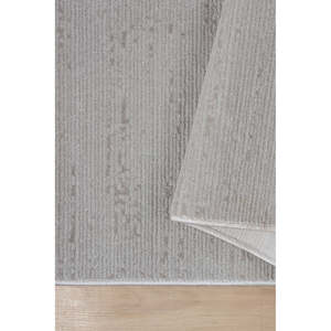 Tapis d'intérieur Netline Home Depot KD008, design moderne en velours gris, 100% micro polyester, anti-peluches, facile à nettoyer, durable pour la chambre à coucher - Product Image 2