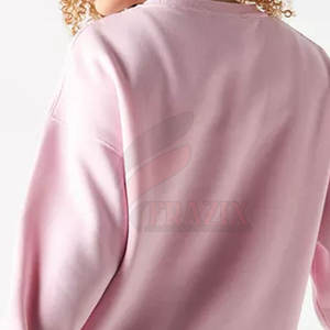 Sudaderas Casuales de Invierno para Mujer, Fabricadas en Pakistán, de Color Sólido, con Logotipo Personalizado en la Parte Delantera, 100% Algodón - Product Image 6