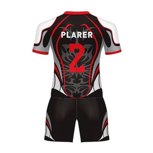 Conjuntos de uniformes de rugby para hombre personalizados Ropa de fútbol para adultos transpirable y cómoda con nombre de equipo Venta en línea - Product Image 3