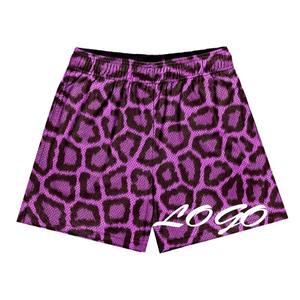 กางเกงขาสั้นผ้าตาข่ายสำหรับผู้ชายกางเกงขาสั้นใส่วิ่งซับลิเมชันลำลอง - Product Image 3