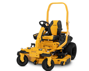 Tondeuse autoportée jaune à essence avec siège, volant et grande plateau de coupe, pour jardin, ferme et sentiers, DIY OEM - Product Image 1