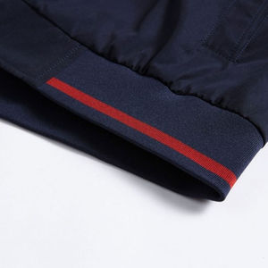 Blouson aviateur pour hommes avec logo personnalisé de haute qualité avec col montant 100% polyester style chauffant imperméable tricoté nouveau design - Product Image 6