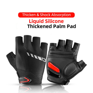 Guantes de Ciclismo de Medio Dedo, Suaves y Cómodos, Ecológicos, de Plástico, Color y Talla Personalizados, Venta Caliente 2025 - Product Image 5