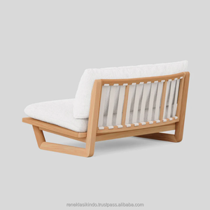 Restaurant Chairs Made From Solid Teak Wood Frame With Soft Smooth Foam Padding Size 131x90x68 Cm - Product Image 1