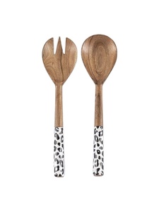 High Quality Handmade <b>Wood</b> Handle & Stainless Steel with Copper Plated <b>Salad</b> <b>Server</b> Home and Kitchen Kitchen Gadgets - Product Image 4