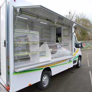 Camion de nourriture entièrement mobile TOP pour barbecue, pizza, jus, glace, hamburger, salade, en-cas, camion de nourriture électrique avec prix avantageux à vendre - Product Image 3