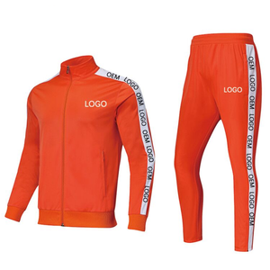 Ensemble de survêtement pour homme en gros, logo personnalisé, coupe-vent, respirant, jogging décontracté, fermeture éclair, deux pièces, survêtement uni - Product Image 2