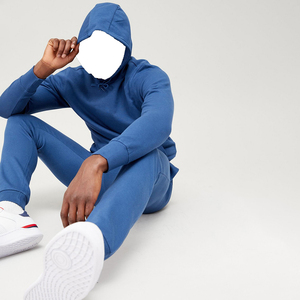 Ensemble de survêtement d'entraînement athlétique pour homme, 100 % coton de haute qualité, logo personnalisé, grandes tailles, ensembles d'hiver, style uni tendance, imprimé - Product Image 6