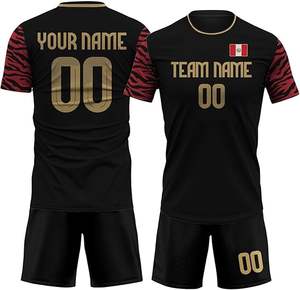 ชุดเล่นฟุตบอลสำหรับผู้ชายชุดเล่นฟุตบอลชุดเล่นฟุตบอลแบบซับลิเมชันใส่สบายออกแบบได้ตามต้องการ - Product Image 1