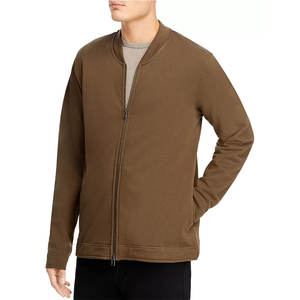 OEM Service Satin Winter Plus Size <b>Men's</b> Plain Baseball Bomber Casual <b>Lightweight</b> Zipper <b>Jacket</b> - Product Image 5