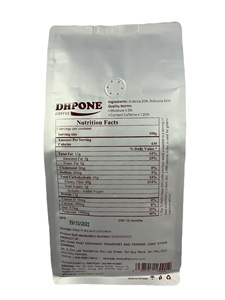 Giá Trị Tốt Nhất 100% Tự Nhiên Tươi Rang Hương Thơm Phong Phú Bold Rang Hạt Cà Phê Trộn 80% Robusta + 20% Arabica Từ Việt Nam - Product Image 3