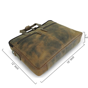 Logo du client accepté sacs à bandoulière en cuir véritable de grande capacité sac en cuir pour ordinateur portable de haute qualité sac à bandoulière pour ordinateur portable - Product Image 4
