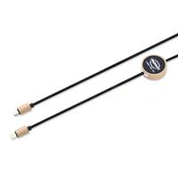 Cable de Datos Largo con Luz LED, 3 en 1, Trenzado de Nailon, Negro, Electrochapado, Modelo 2 a 2, 66W PD27W, para Computadora