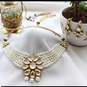 Conjunto de Collar de Novia Kundan de Alta Calidad, Collar Tradicional Indio, Uso Mínimo, Ideal para Bodas, Fiestas, Hermoso Color - Product Image 1