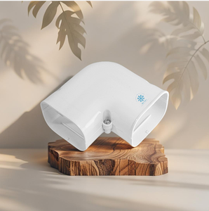 Le tuyau décoratif de climatiseur de PVC couvre le petit coude droit écologique blanc de 90 degrés de la série 7565 du Vietnam - Product Image 4