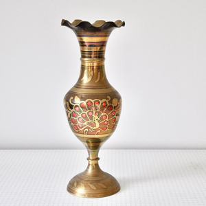 Décor de table de mariage royal Vase à fleurs Finition en bronze rustique Vases à fleurs en forme de bouteille pour la décoration de la maison et du restaurant - Product Image 6