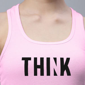 Camiseta sin Mangas para Mujer, Precio Económico, Venta al Por Mayor, Diseño Personalizado con Logotipo Frontal, Tejido de Punto Transpirable, Alta Calidad, en Stock - Product Image 5