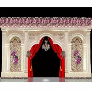 Puerta de boda de entrada con tema victoriano, decoración de puerta de boda de estilo victoriano moderno, puerta de boda victoriana clásica al aire libre - Product Image 1