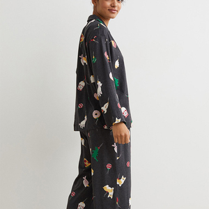 2025 OEM personalizado traje de lujo ropa de dormir trajes de noche salón lindo hogar pijamas para mujeres conjunto - Product Image 3