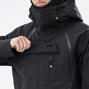Veste de neige imperméable à capuche imprimée et à fermeture éclair pour les sports d'hiver, tissu softshell respirant, marque personnalisée Plus, vente en gros - Product Image 6