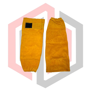 Mangas de Soldadura de Cuero de Alta Calidad de 7 oz y 14 Pulgadas, Resistentes al Calor, al Fuego y a las Llamas, Protección para Brazos, Antiestáticas, para Soldadores - Product Image 1