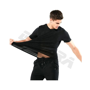 Nouveaux T-shirts pour hommes en tissu nano hydrophobe, résistant aux taches, respirant, écologique, imperméable, avec logo personnalisé, manches courtes, séchage rapide - Product Image 3