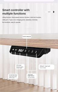 ליברלי מודרני ארגונומי משרד עבודה תחנת עבודה מנוע חשמלי יחיד לשבת לעמוד שולחן להרים גובה מסגרת מתכווננת - Product Image 4