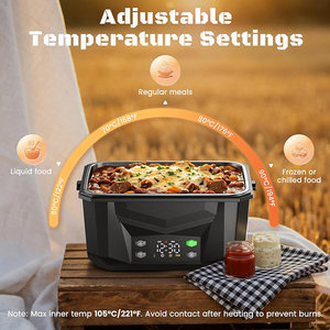 Calentador de Comida Portátil Recargable, Resistente a Fugas Laterales, Lonchera Inalámbrica con Sellado Seguro para Equipos de Minería - Product Image 4
