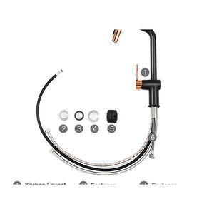 Rubinetto da Cucina Tradizionale HIGOLD BN1.0 a Leva Singola, Finitura Spazzolata in Acciaio Inox, Girevole per Acqua Calda/Fredda - Product Image 6