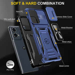 เคสโทรศัพท์ TPU มีห่วงสำหรับ Motorola Edge 5G, เคสป้องกันกล้องเต็มรูปแบบป้องกันการสึกหรอ - Product Image 3