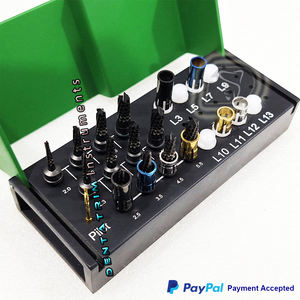 Kit de fresas de oseodensificación de logotipo personalizado con tapones de mangas Kit de taladro de cirugía dental con certificación CE Implantes Odontología - Product Image 2