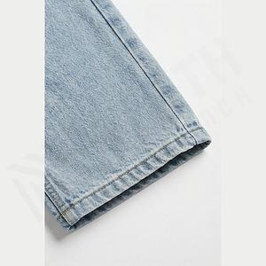 กางเกงยีนส์เดนิมทรงหลวมสไตล์วินเทจลายทางสามแถบสำหรับผู้ชาย คุณภาพสูง ทนทาน สีสั่งทำได้ ขายส่ง - Product Image 6