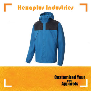 Chaqueta deportiva de nailon ligera de diseño personalizado para hombre, cortavientos transpirable de secado rápido con capucha, impermeable para Primavera, senderismo, Invierno - Product Image 5