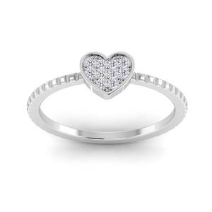 Anillo de piedras preciosas de laboratorio con forma de corazón de Plata de Ley 925 chapado en oro al por mayor para mujer, regalo de compromiso de boda - Product Image 4