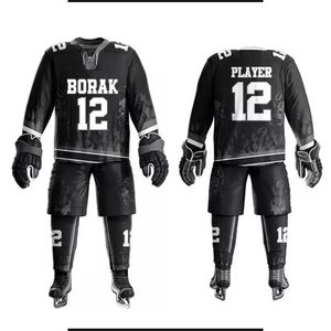 เครื่องแบบฮ็อกกี้น้ำแข็งที่มีขนาดแตกต่างกันและขายส่งโลโก้ที่ดีที่สุด - Product Image 5