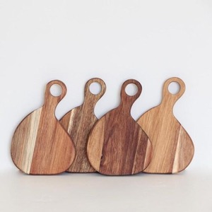 Tabla de cortar de frutas de forma única de alta calidad, accesorio de cocina de madera india, suministro a granel para restaurantes - Product Image 6