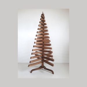 Solid <b>Wooden</b> Christmas Tree for Festive Decor High Quality Vintage Style Wood Craft for Festival Wall <b>Sign</b> Decoration - Product Image 3