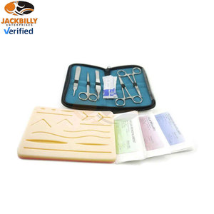 Surgical Suture Training Kit Manual Reusable Silicone <b>Pad</b> 10 Sutures Stainless Steel Class II Instruments CE Certified Medical - Product Image 6