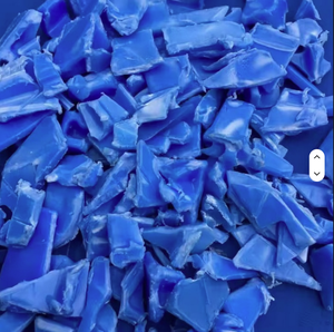 Flocons de plastique recyclé HDPE bleu de qualité export, propres et lavés - Product Image 3