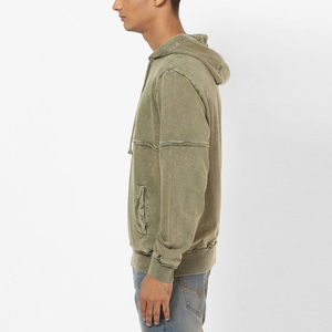 Nouveaux hommes à la mode lavage à l'acide sweats à capuche Logo personnalisé hommes lavage à l'acide sweats à capuche les plus populaires lavage à l'acide hommes sweats à capuche 2026 - Product Image 2