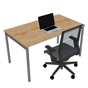 Escritorio de Computadora Moderno de Madera Sólida Serie OMA II de 140x80cm con Almacenamiento y Ensamblaje Modular - Product Image 6