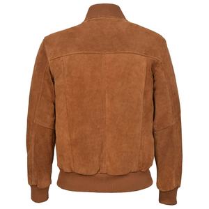 Leather <b>Jacket</b> Goatskin 2022 New Vintage Style Bomber <b>Suede</b> Genuine Leather <b>for</b> <b>Men</b> Varsity Leather Fabric <b>for</b> Winter Finished - Product Image 6