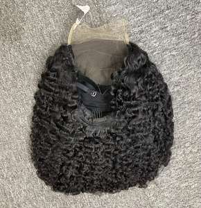 Nouvel article perruque bouclée birmane perruque de cheveux crus vietnamiens perruque de fermeture extensions de cheveux crus Vietnam avec la meilleure qualité - Product Image 1