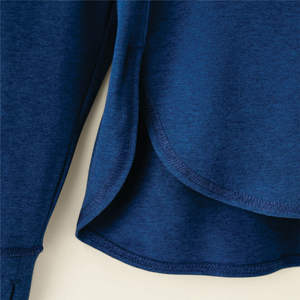 92% poliéster reciclado 8% Spandex Slim Fit secado rápido Anti olor True Navvy Mix mujeres transpirable renovar manga larga Top - Product Image 4