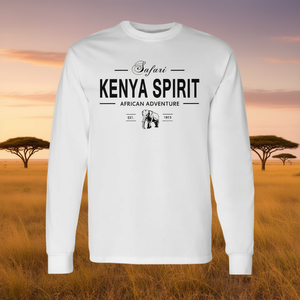 Camiseta de Manga Larga Kenya Spirit Safari con Diseño de Elefante para Aventura Africana - Product Image 3