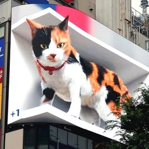 야외 하이 리프레시 P2.5 P3 P4 P5 P6 P6.667 P8 비디오 월 모듈 알몸 눈 3D 광고 LED 광고판 디스플레이 화면 표시 - Product Image 2