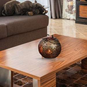 ที่วางเทียนทีไลท์โลหะแบบแขวนผนังสำหรับตกแต่งบ้านสไตล์โมเดิร์นไฟเทศกาลดิวาลี - Product Image 3