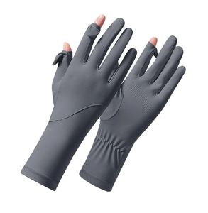 Gants de sport d'été en soie glacée respirants à écran tactile antidérapants avec protection UV unisexe - Product Image 2