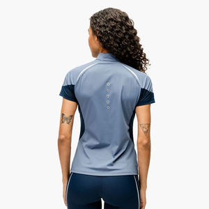 Chemise d'équitation pour femmes, haut d'équitation, coupe ajustée, extensible, manches longues, vêtements de performance pour l'entraînement, l'école d'équitation et les compétitions - Product Image 3